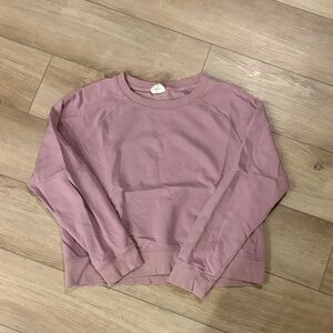 Casual Mauve Sweatshirt for Women